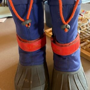 L.L. Bean Blue and Red Winter Boots